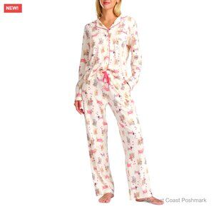 Karen Neuburger Love at the Dog Park Girlfriend Pajama Set Soft Cotton New